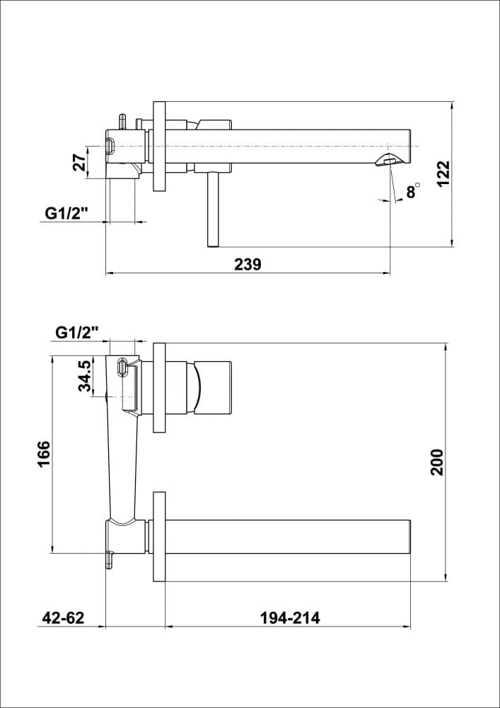 00034 Fresh вградна чешма за мијалник thumb 2