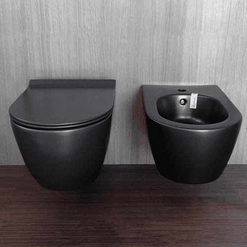 Fusion конзолна шоља црна мат thumb 5