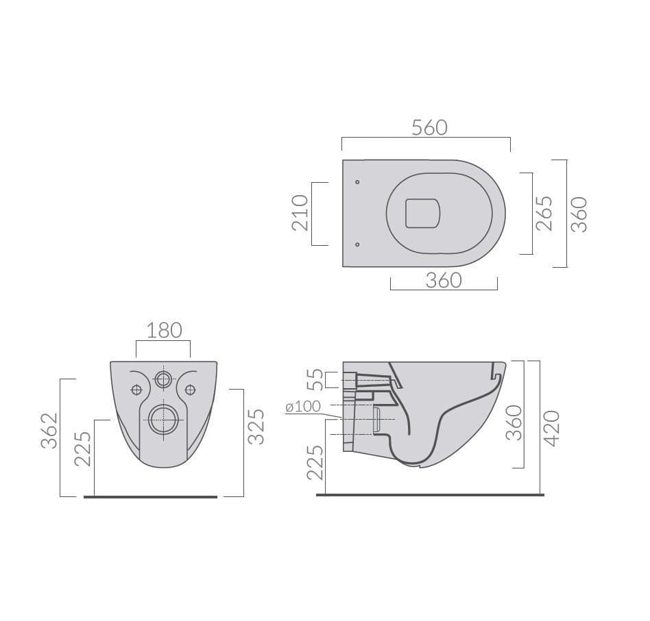 7317 Dream конзолна шоља бела сјај thumb 3