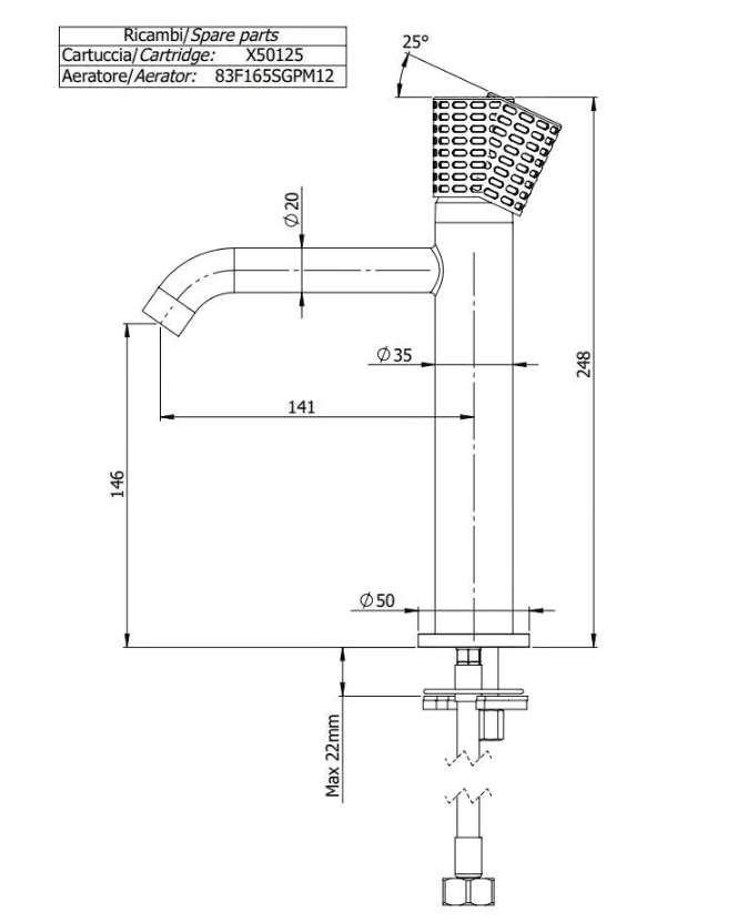 CEC12ANO Celebrity чешма за мијалник thumb 2