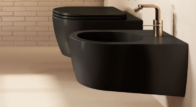 Fusion конзолна шоља црна мат thumb 2