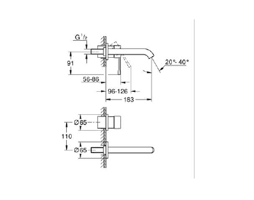 19408DL1+23571000 Essence New вградна чешма за мијалник thumb 2