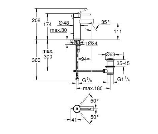 32898001 Essence S-size чешма за мијалник thumb 2