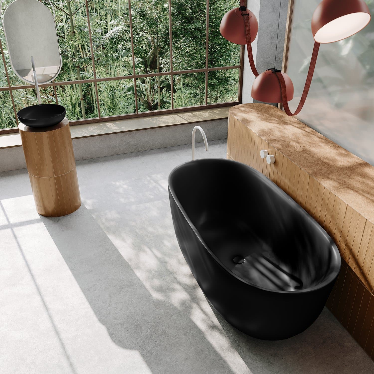 Kaldewei Oyo Duo Black Freestanding самостојна када thumb 3