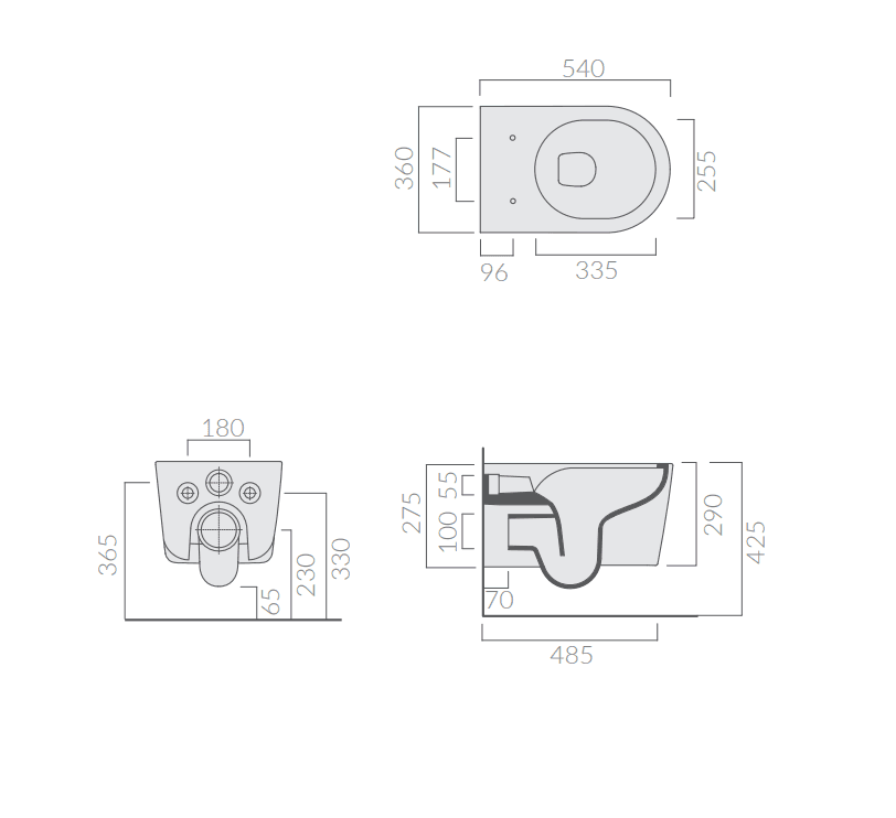 Core конзолна шоља бела сјај thumb 3