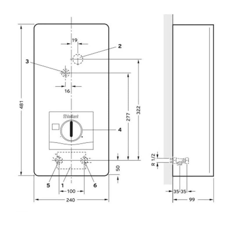 VED E 18/8 INT Проточен бојлер VED Electronic Vaillant 18kw thumb 2