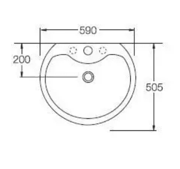 Maiora мијалник 59x50cm thumb 3
